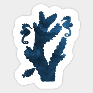 Coral and seahorses Sticker